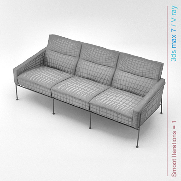3ds max design series - series 3300 three seater sofa by lajhar